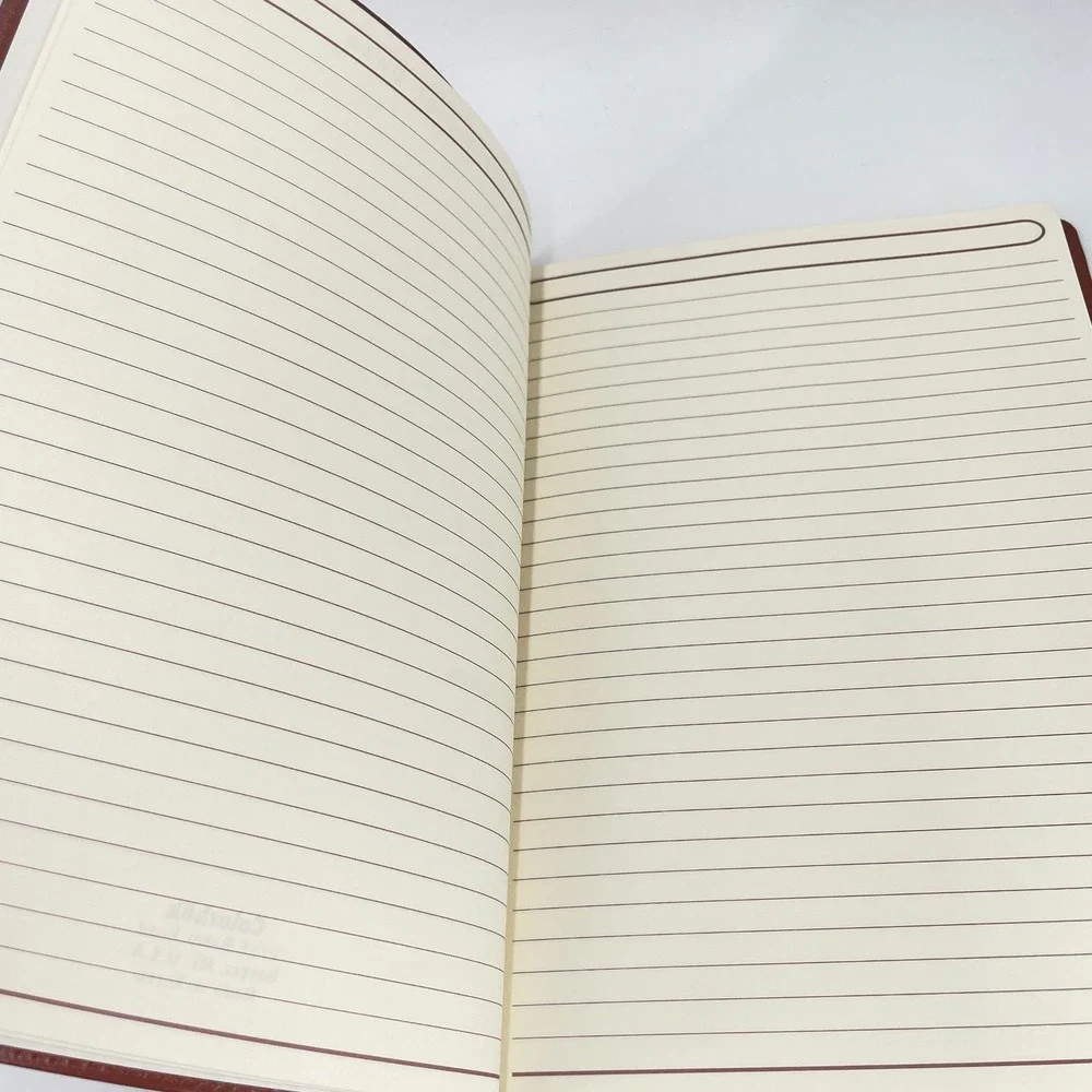 Colorbok Saddle Brown Bonded Leather Journal B5 Lined Gold Gilded Edges 17845